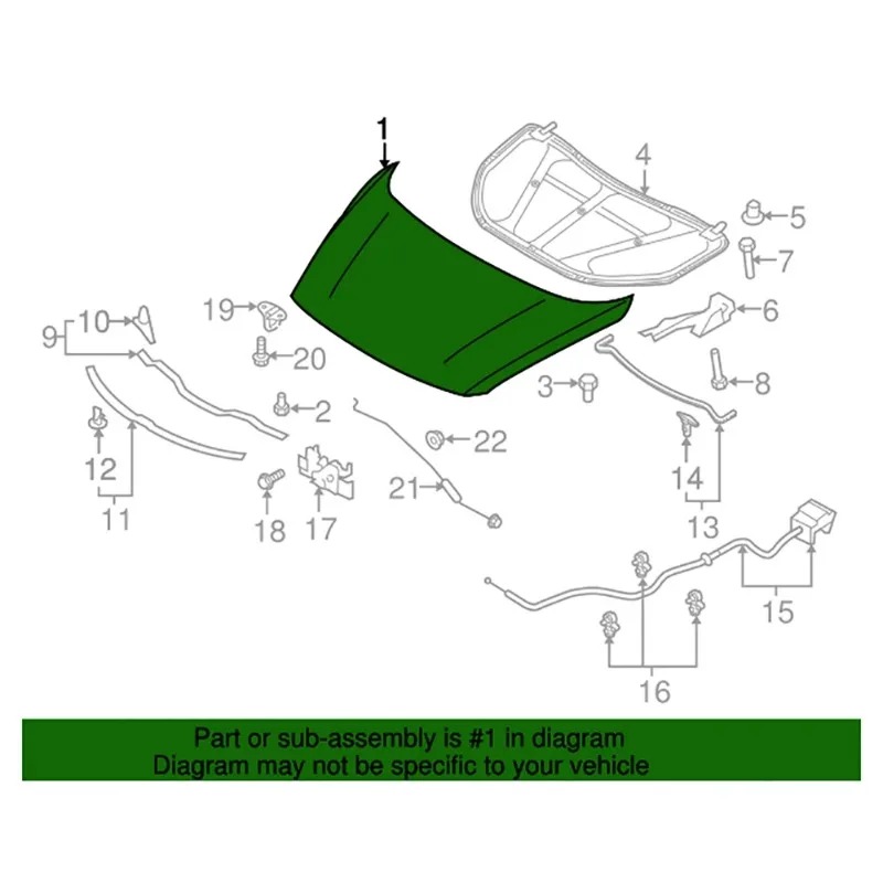 Hot Selling Replaced Aluminum Car Engine Hood Bonnet for  CX-9 2016 to 2023 TKY0-52-31XD TKY05231XD